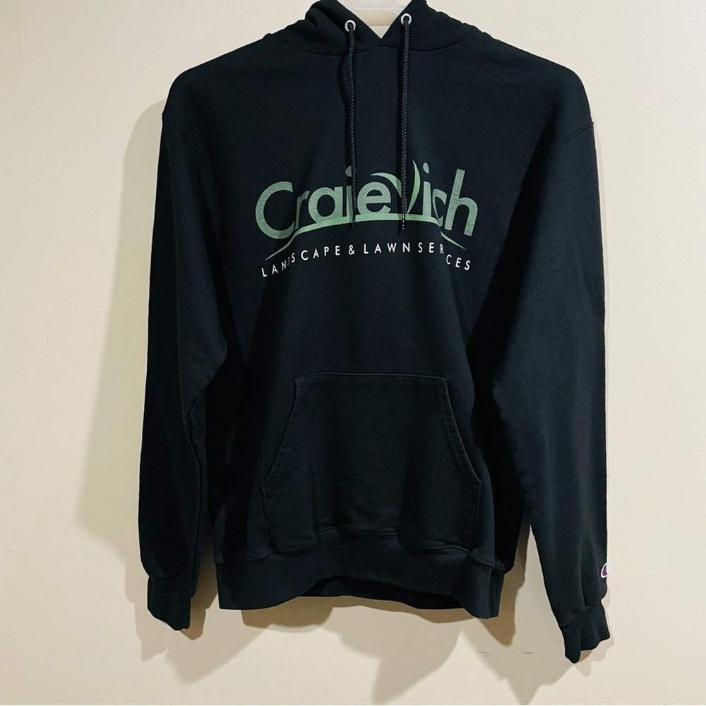 CHAMPION BLACK MEN'S HOODIE